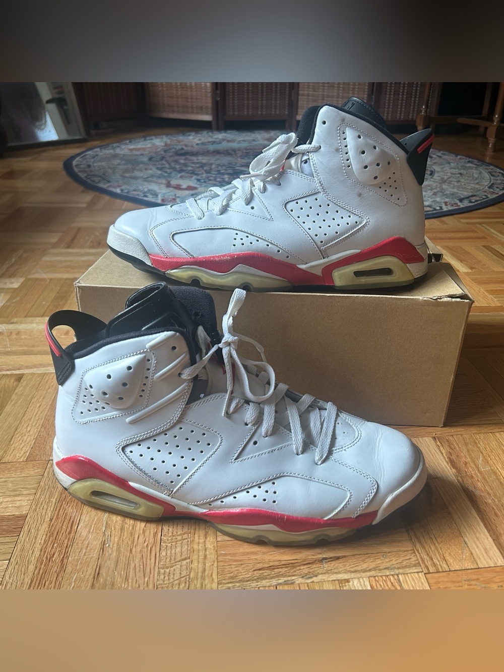 Air Jordan 6 White Infrared 2010 size 12